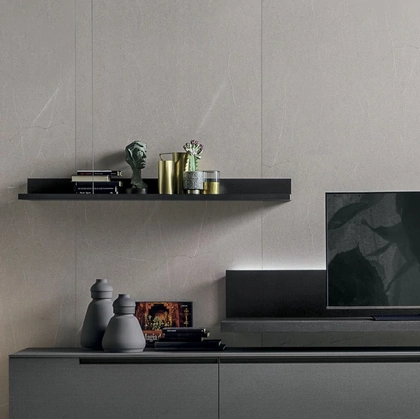 Mensole Elle & Filo in materico rovere carbone di Tomasella