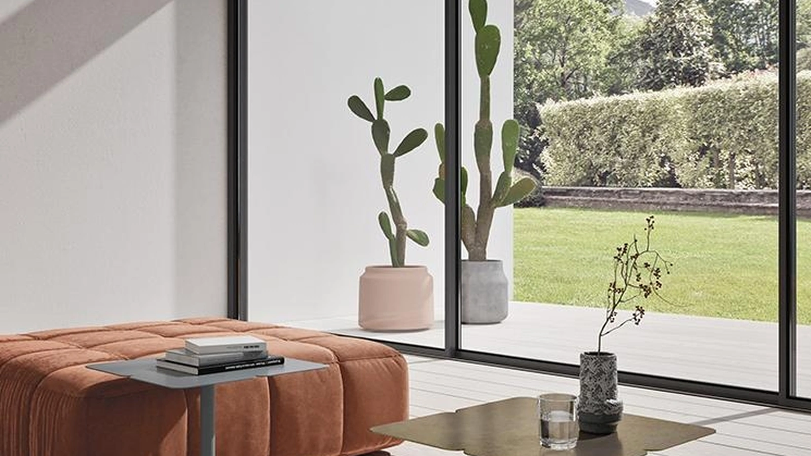 Tavolino Fiore Horizon in metallo di Mobilgam