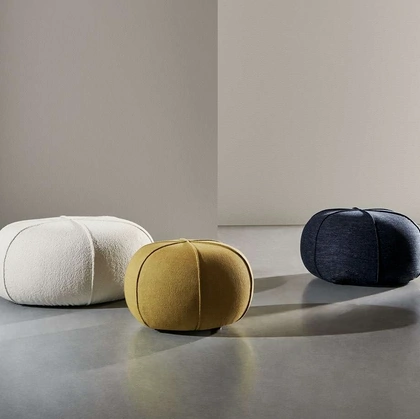 Pouf Clove in tessuto imbottito di Twils