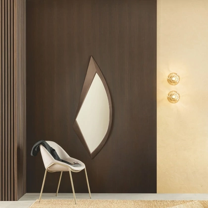 Specchio Avion con cornice in metallo di Riflessi