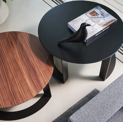 Tavolino Otto Coffee effetto legno o laccato di Twils