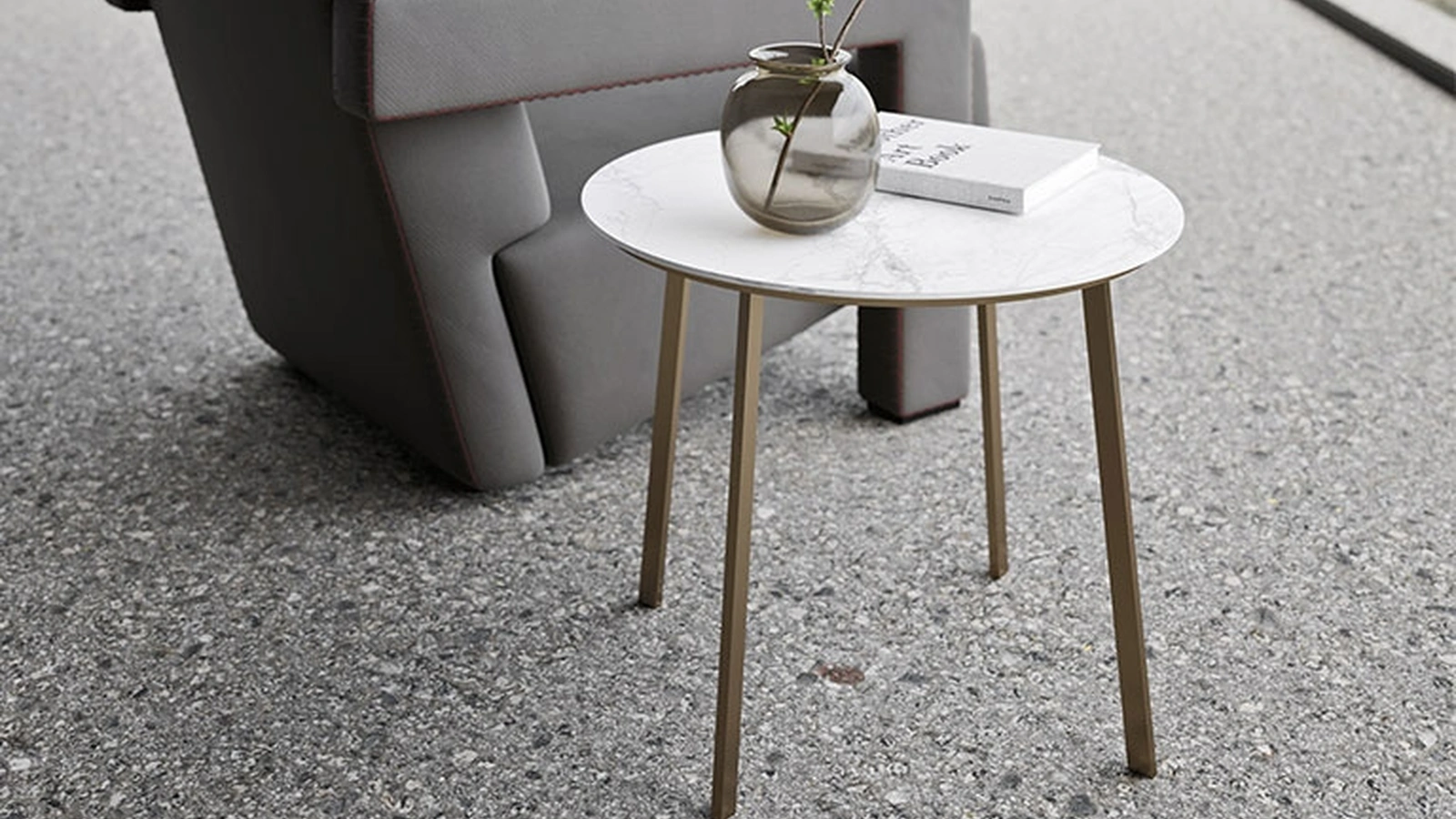 Tavolino Tondo Horizon di Mobilgam