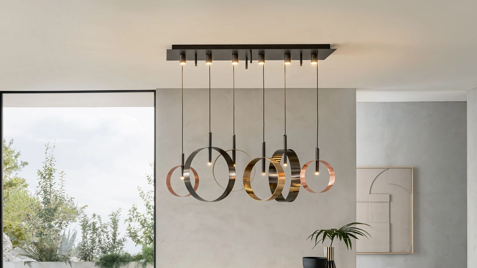 Lampada a sospensione Led Loop S di Riflessi