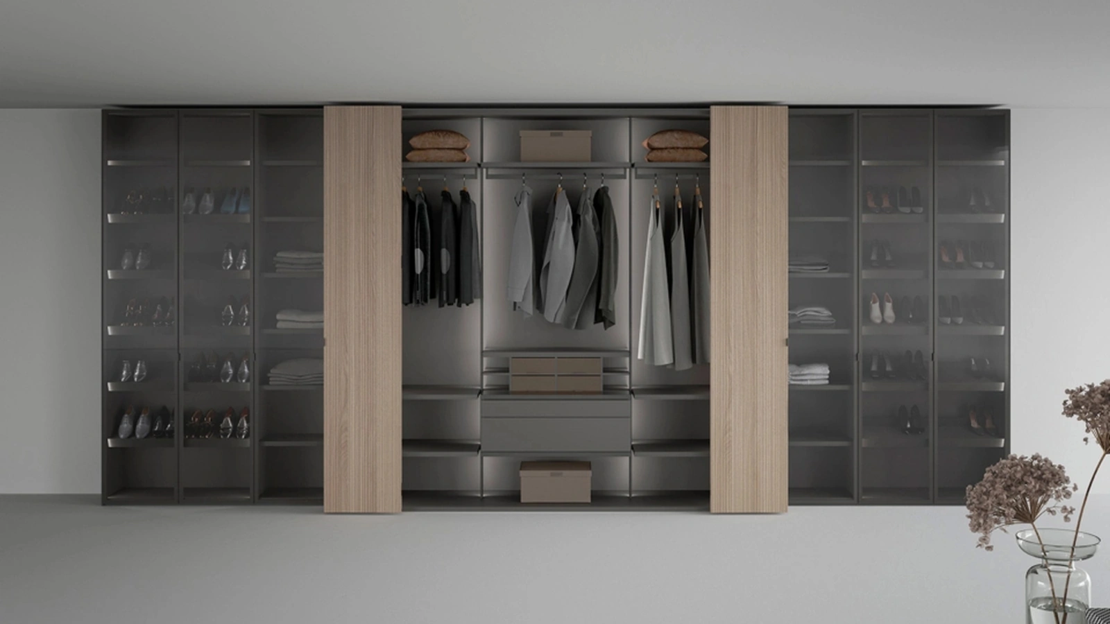 Armadio Freedhome Apertura Totale 50 Canneté di Caccaro