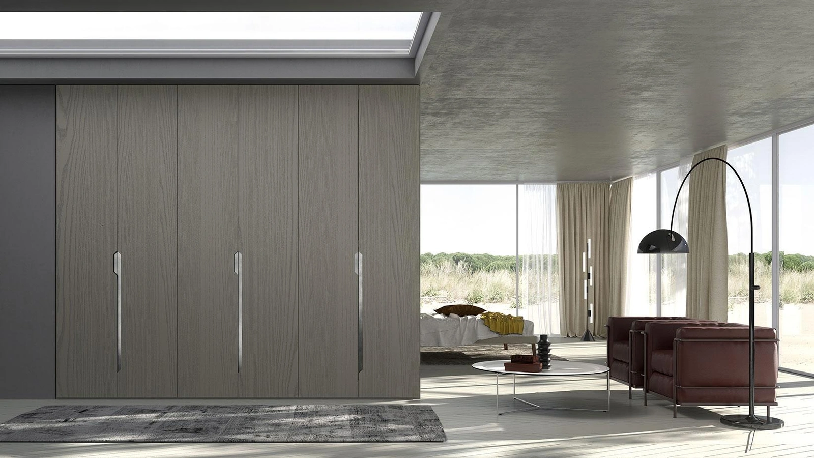 Armadio con ante battenti Comp 344 in legno di frassino di Mobilgam