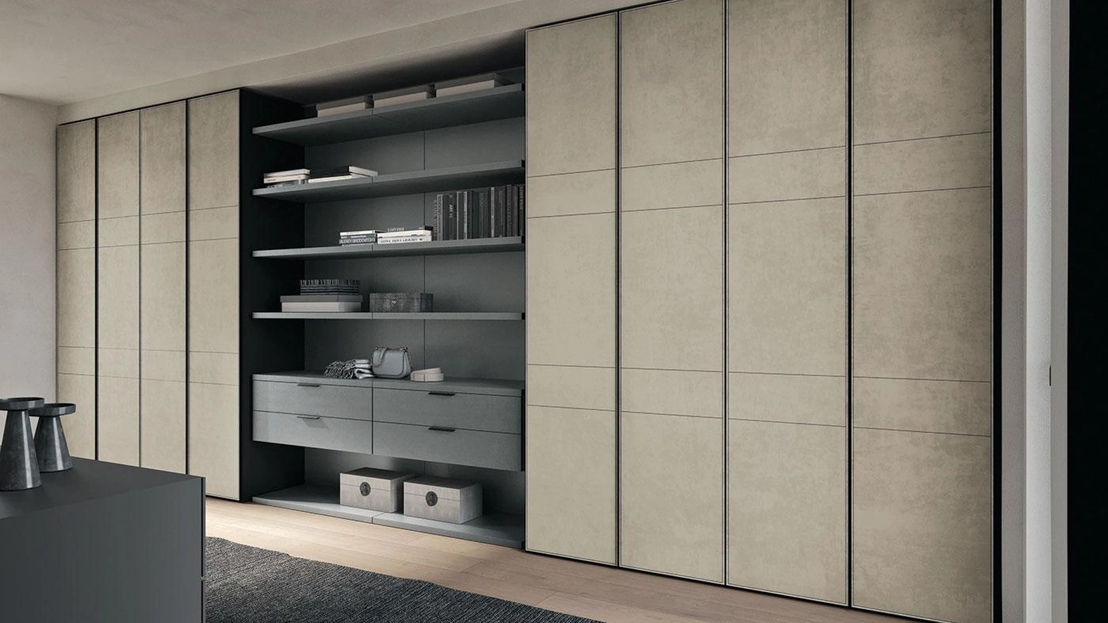 Armadio con ante scorrevoli Comp 372 di Mobilgam