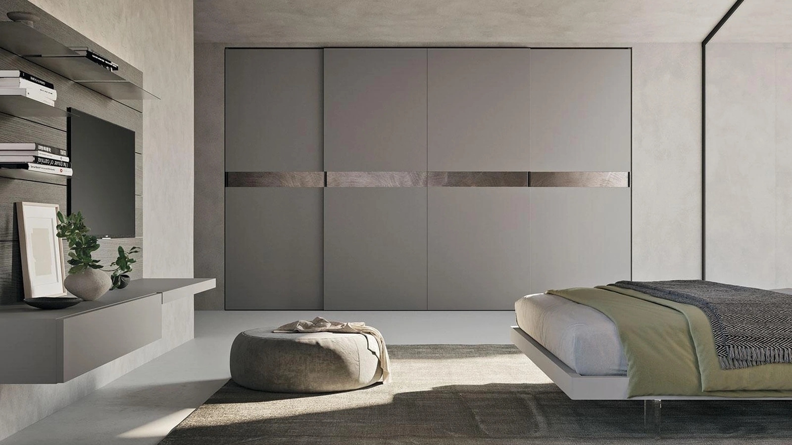 Armadio con ante scorrevoli Comp 379 di Mobilgam