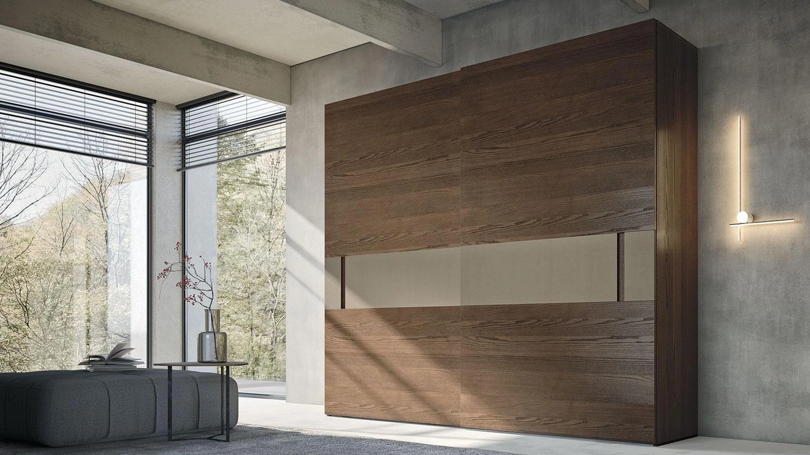 Armadio con ante scorrevoli Comp 396 di Mobilgam