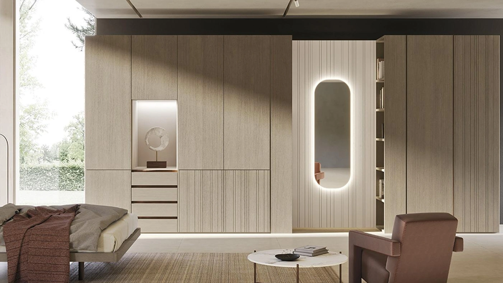 Armadio con ante battenti Comp N04A di Mobilgam