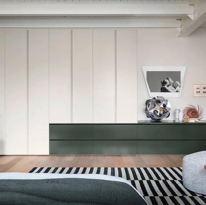 Armadio Gola con Cassettiera di Novamobili