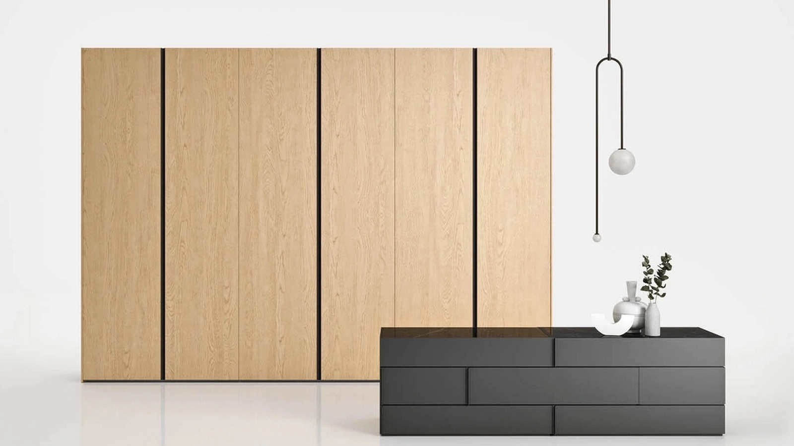 Armadio Gola in legno di Novamobili