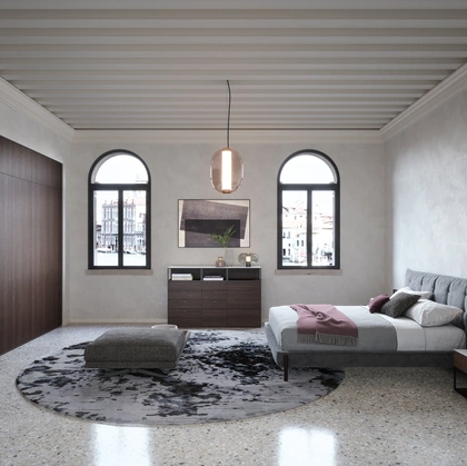 Armadio Alfa in legno impiallacciato di Novamobili