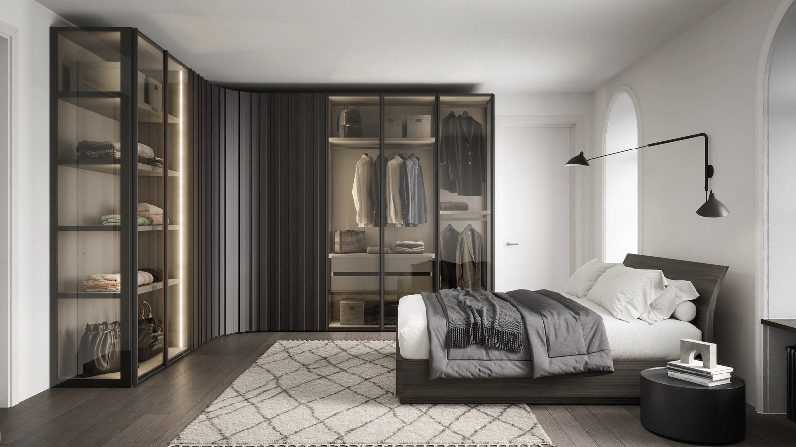 Armadio angolare Perry di Novamobili