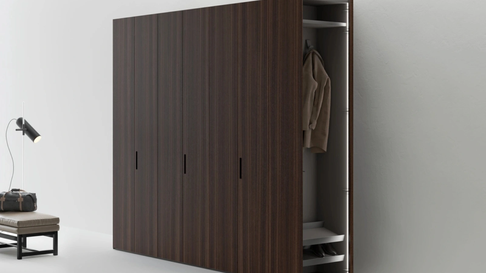 Armadio Freedhome Terminale con ante battenti di Caccaro