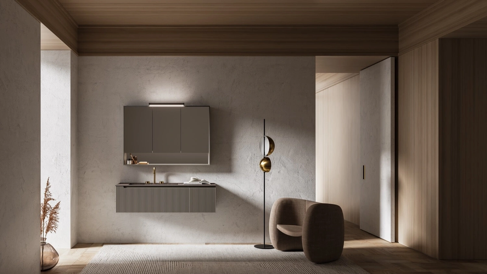 Mobile da Bagno sospeso laccato opaco Vertigo Evolution 10 di Puntotre