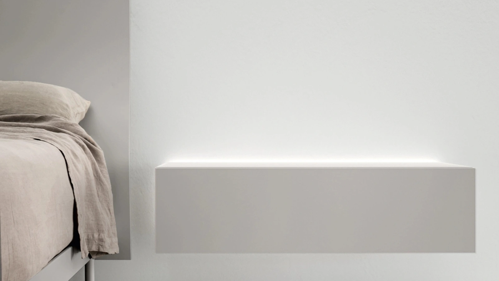 Comodino sospeso Filnox di Caccaro