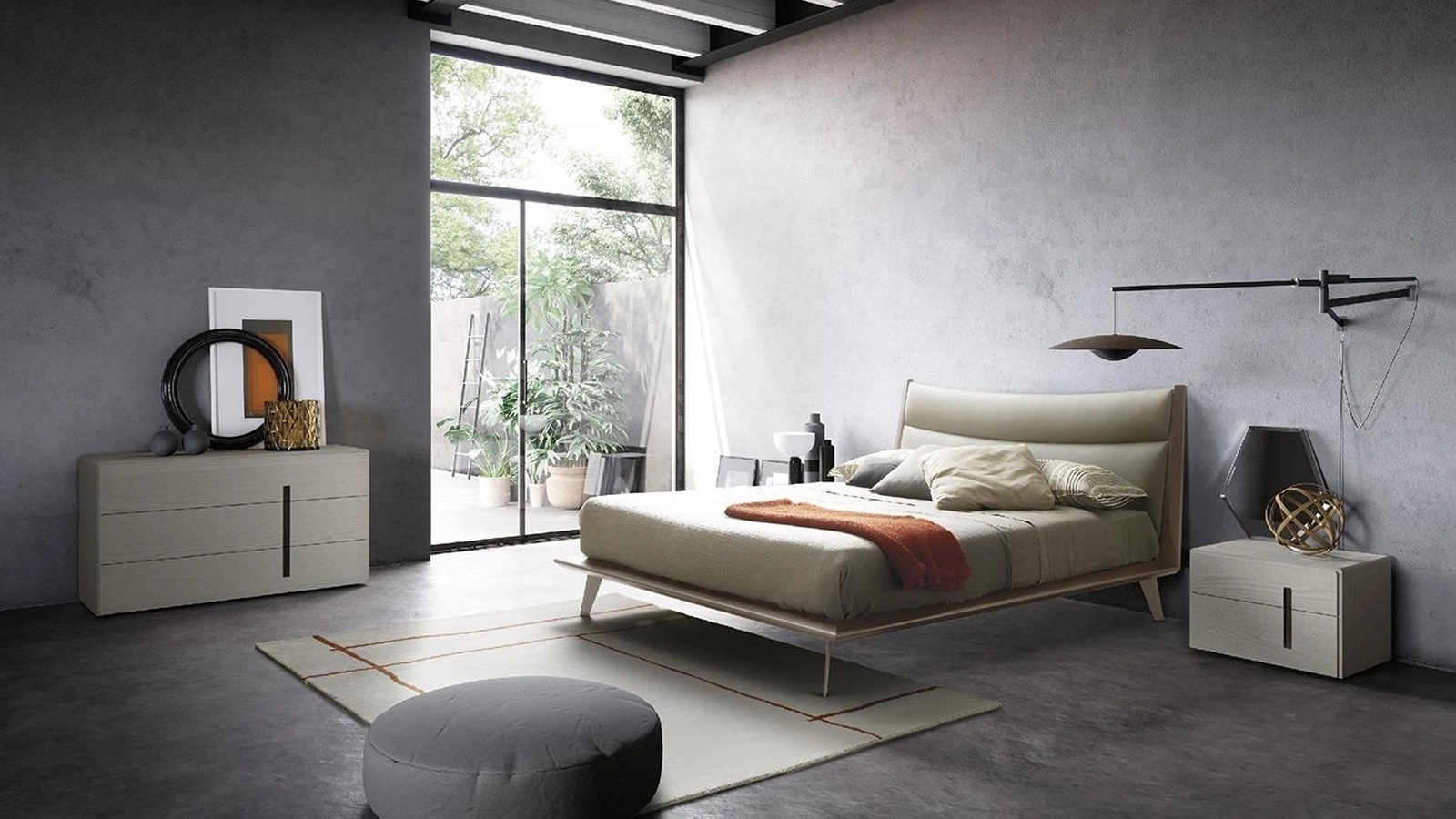 Gruppo Notte in frassino Ariel di Mobilgam