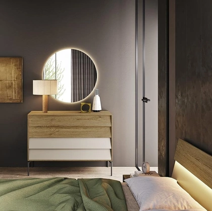 Comò Vela in legno e laccato di Mobilgam