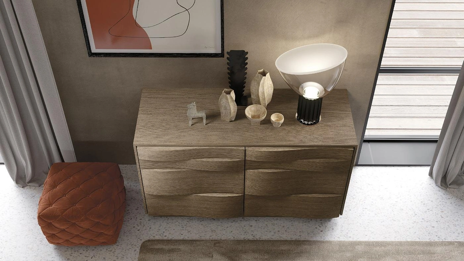 Comò Onda di Mobilgam