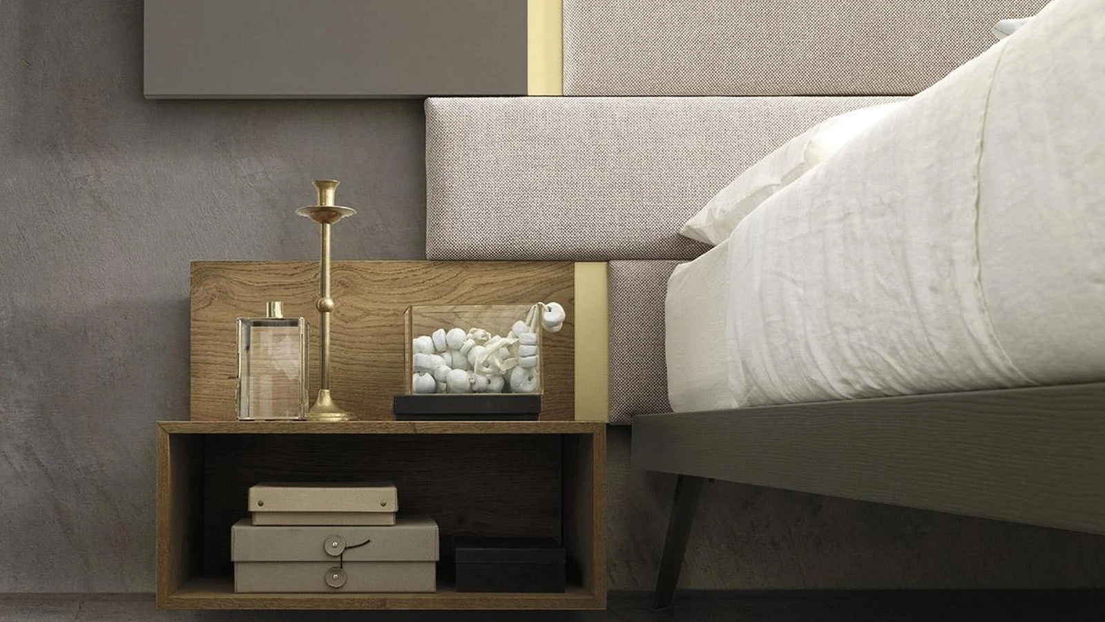 Comodino in frassino Regolo di Mobilgam