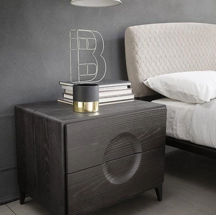 Comodino Ring in legno di Mobilgam