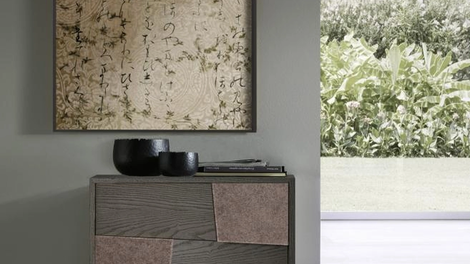 Comodino Scacco in frassino di Mobilgam