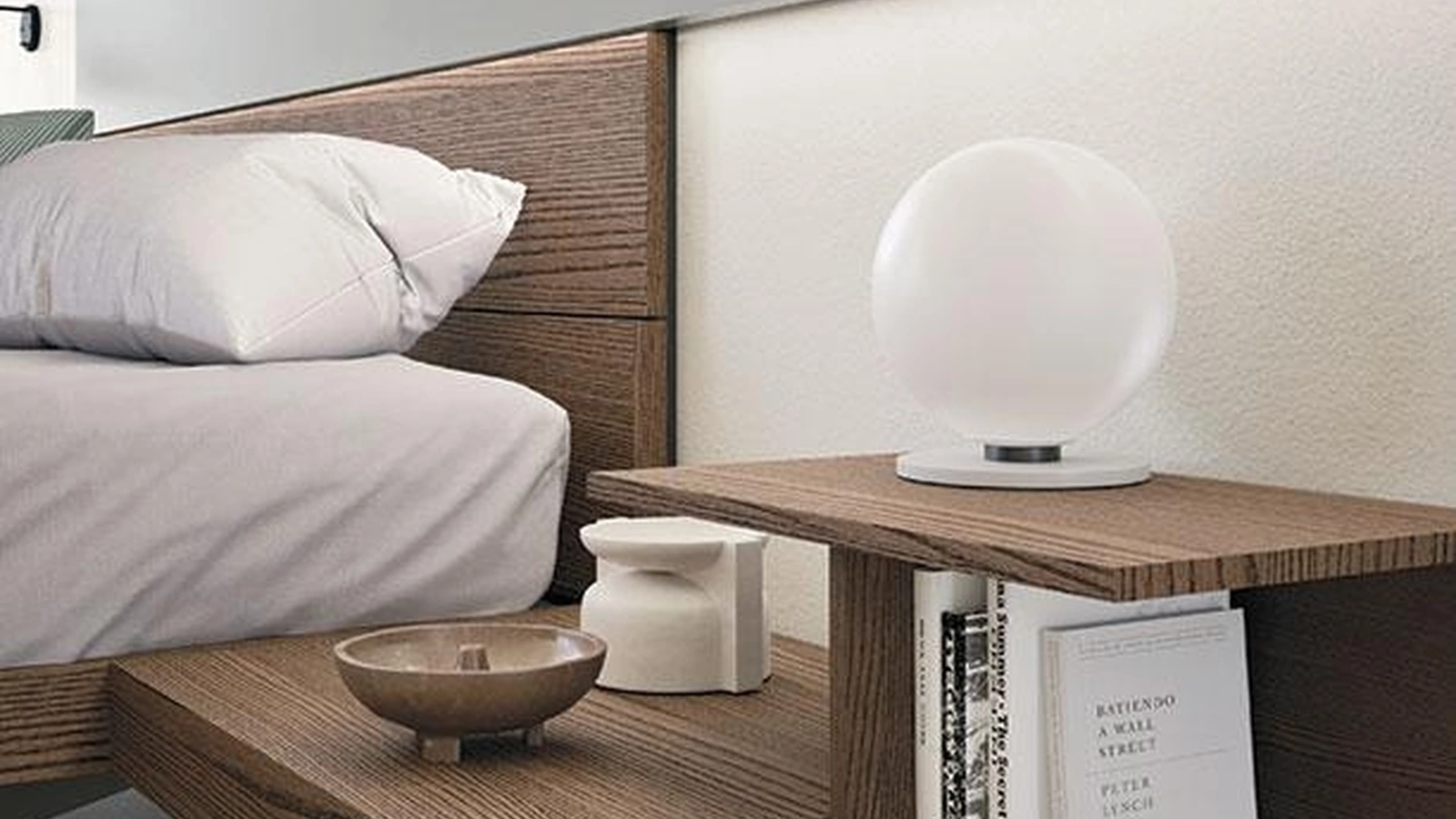 Comodino Scarabeo in frassino di Mobilgam