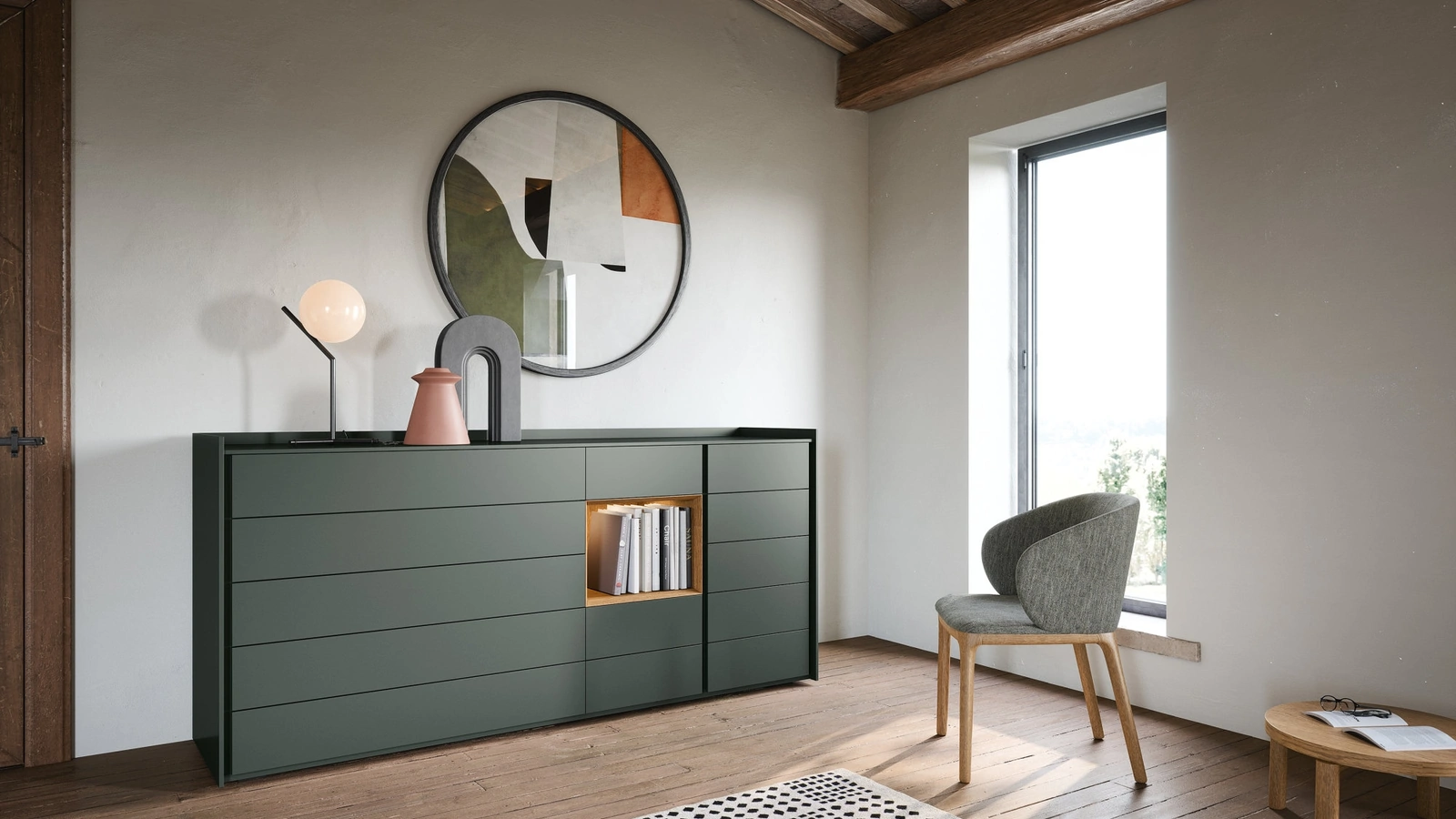 Comò laccato Sly di Novamobili