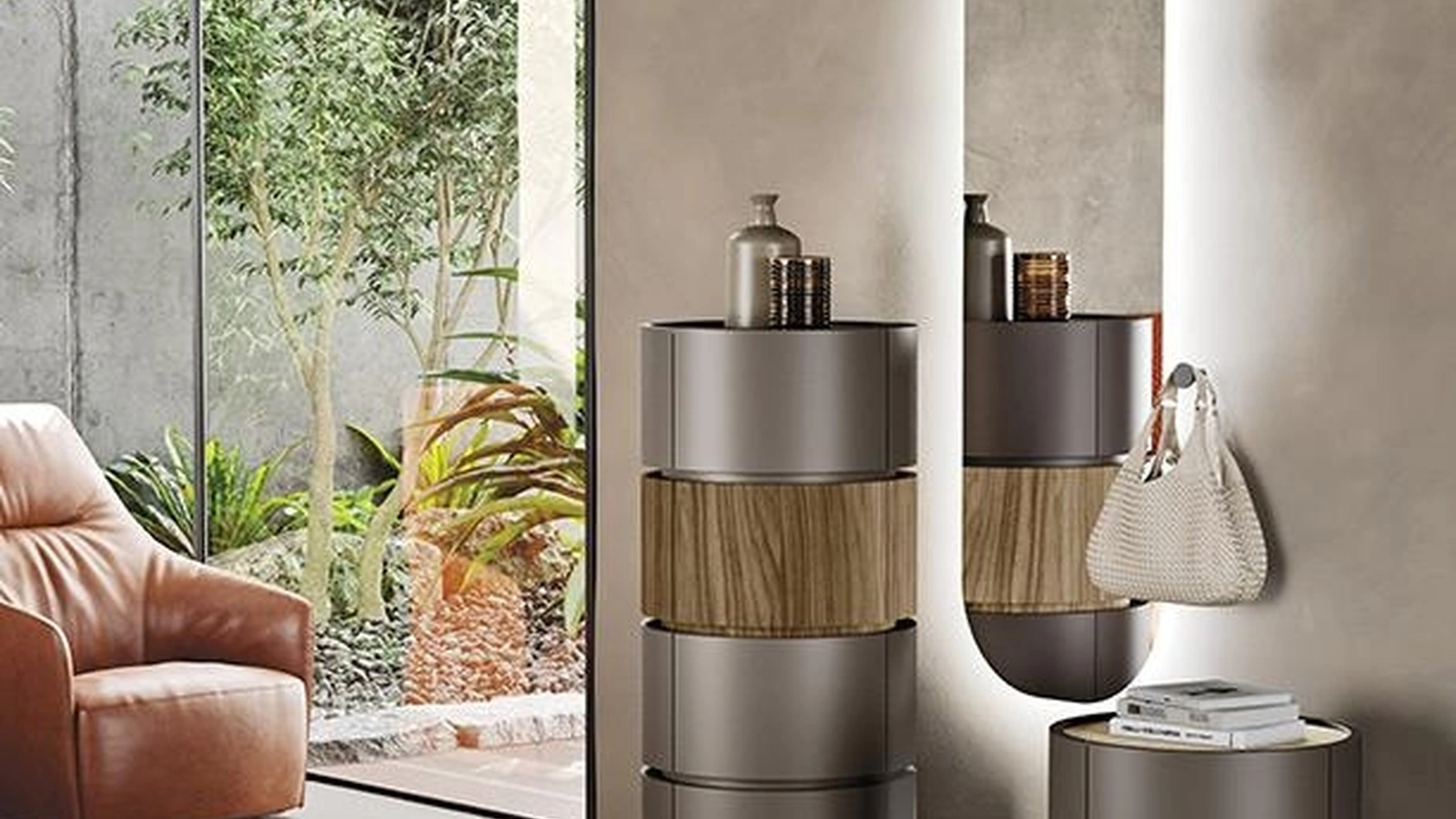 Cassettiera Tolo in laccato e legno di Mobilgam