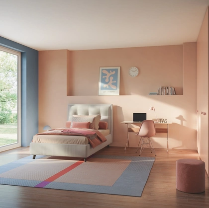 Letto singolo imbottito Venus di Twils