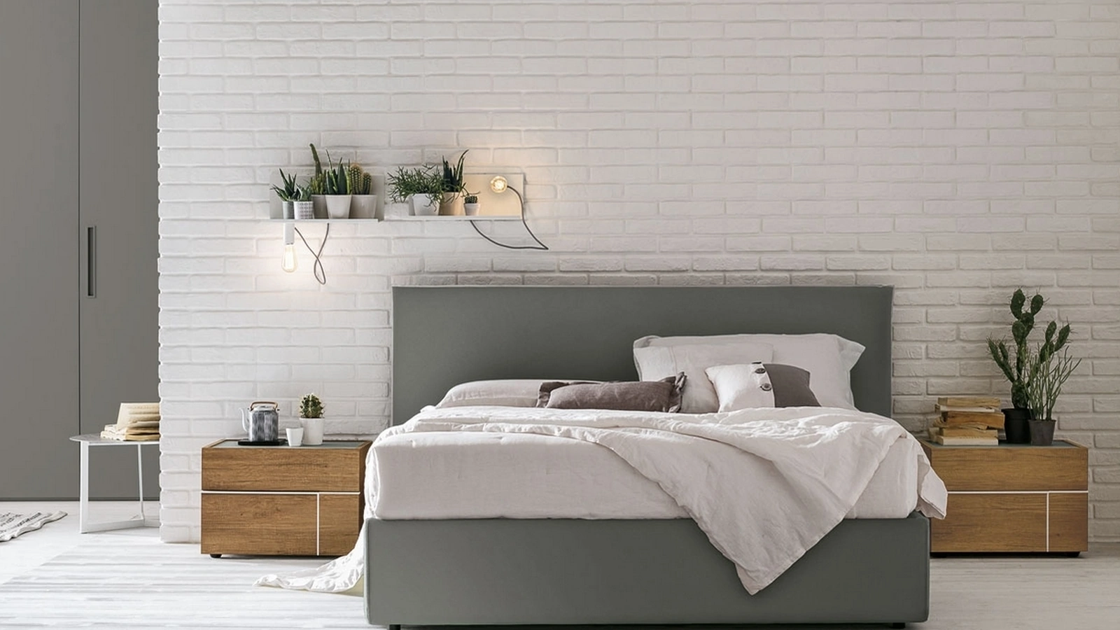 Letto in ecopelle Zeno di Tomasella