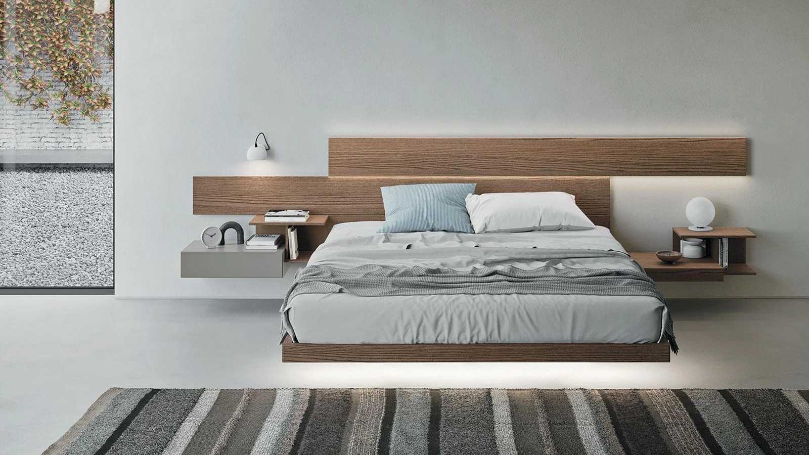 Letto di design Wall System Dreaming 03 di Mobilgam
