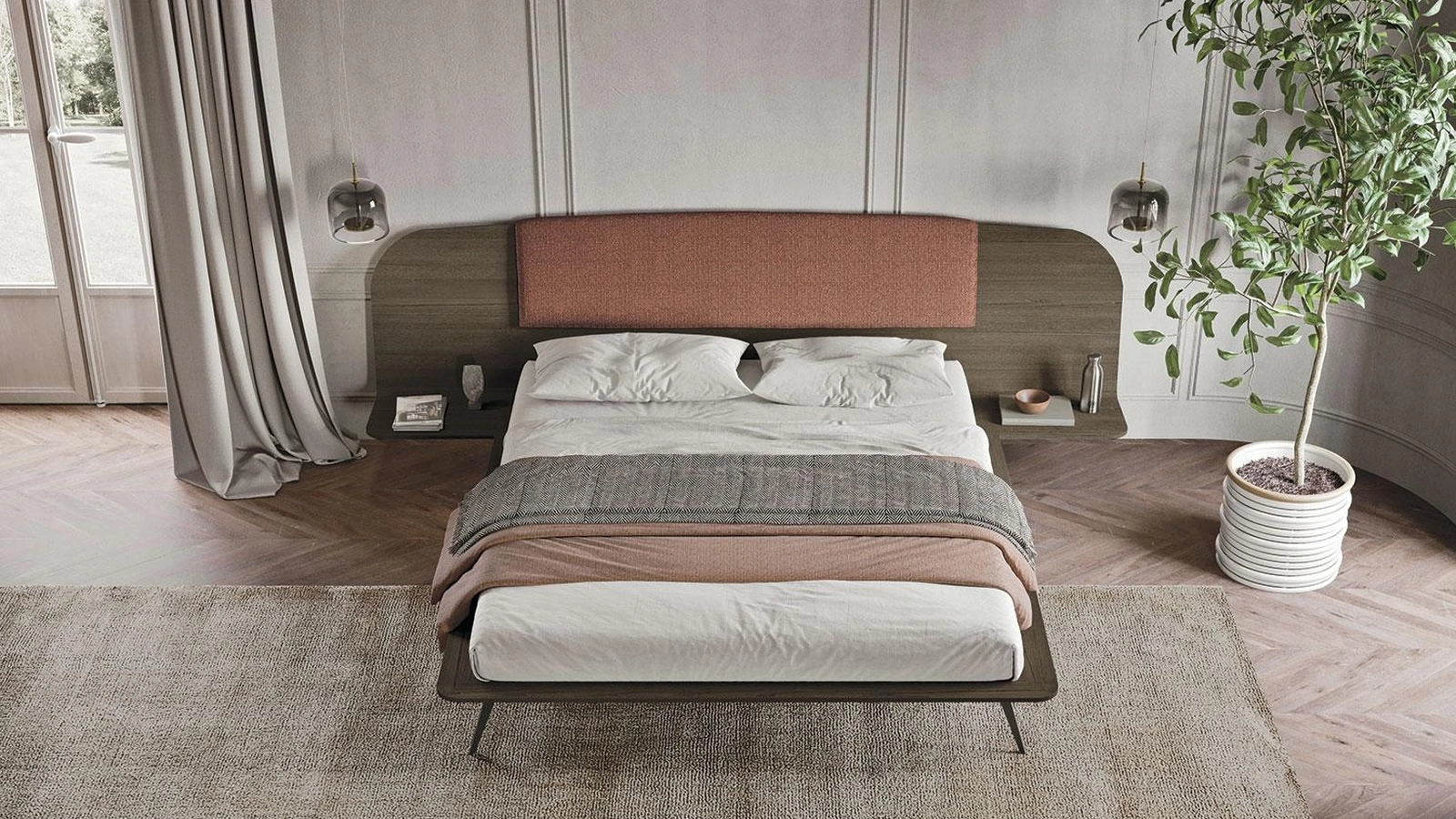 Letto con testiera Orion Dreaming 06 di Mobilgam