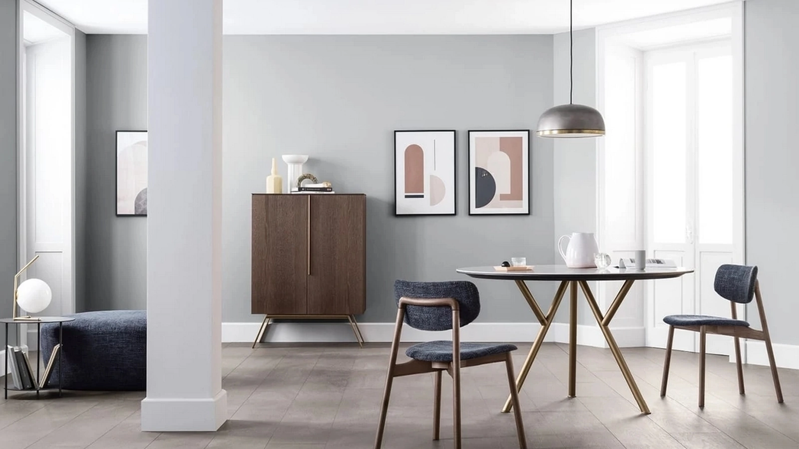 Madia Alta Cleo in legno impiallacciato di Novamobili