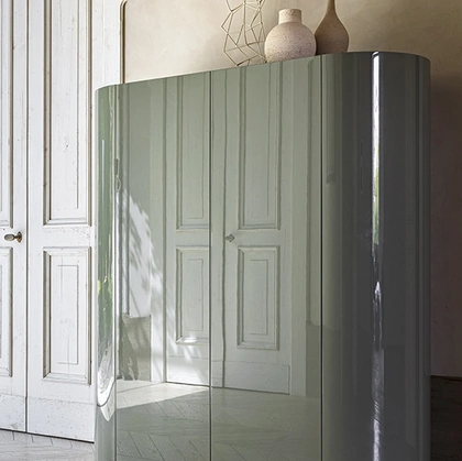 Madia Alta Dedalo in laccato lucido di Pianca