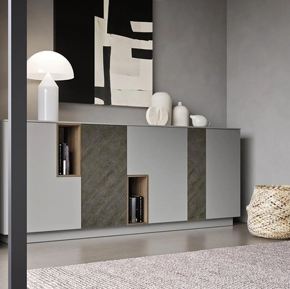 Madia Horizon Tetris 956 in laccato opaco di Mobilgam