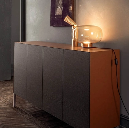 Madia Norma in finitura Borgogna di Pianca