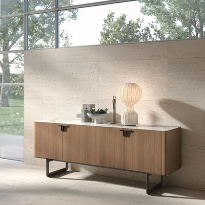 Madia Pandora in materico rovere cognac di Tomasella