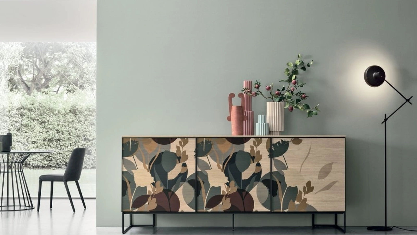 Madia Vinci A01 in materico rovere sabbia di Tomasella