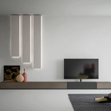 Mobile Porta Tv Freedhome con Pilastri da soffitto di Caccaro