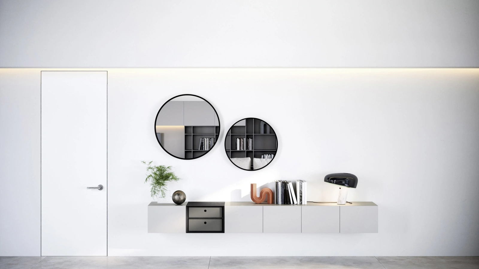 Mobile sospeso Box 12 Bianco di Novamobili