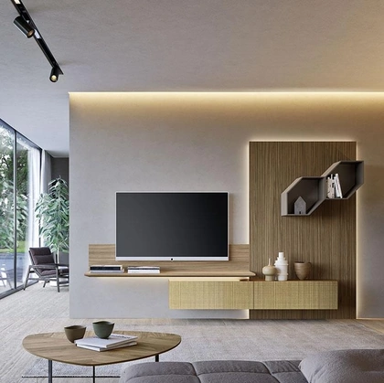 Parete Attrezzata Composizione Horizon 1006 di Mobilgam