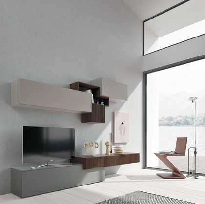 Parete Attrezzata Composizione Horizon 901bis di Mobilgam