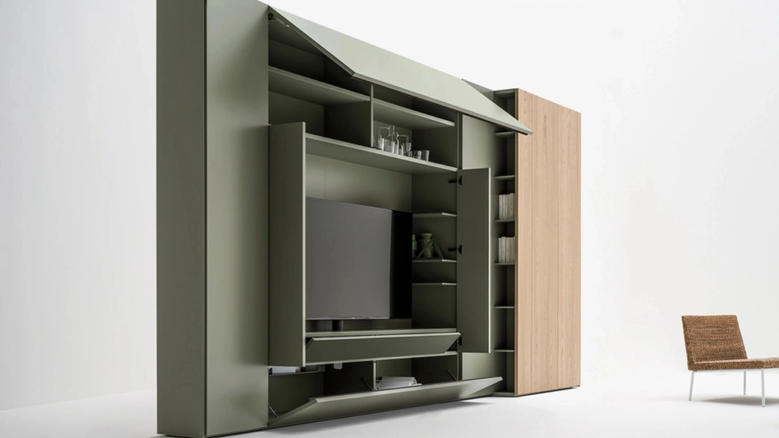 Parete Attrezzata Freedhome Living Roomy di Caccaro