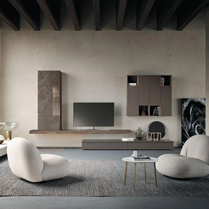 Parete Attrezzata Composizione Horizon 916 di Mobilgam