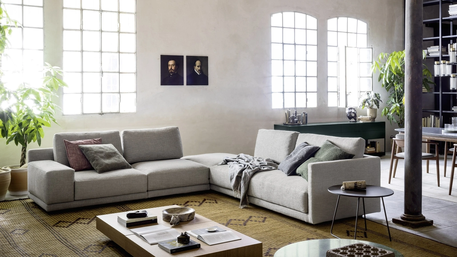 Divano angolare Mac in tessuto di Novamobili