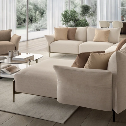 Divano con penisola Victor di Bontempi