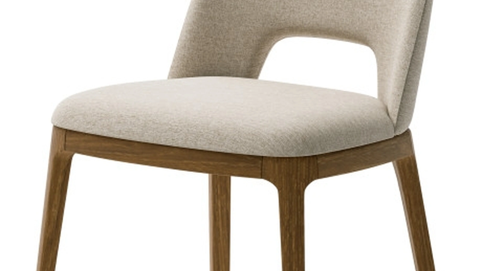 Sedia Ada in tessuto imbottito con struttura in legno di frassino di Veneta Cucine