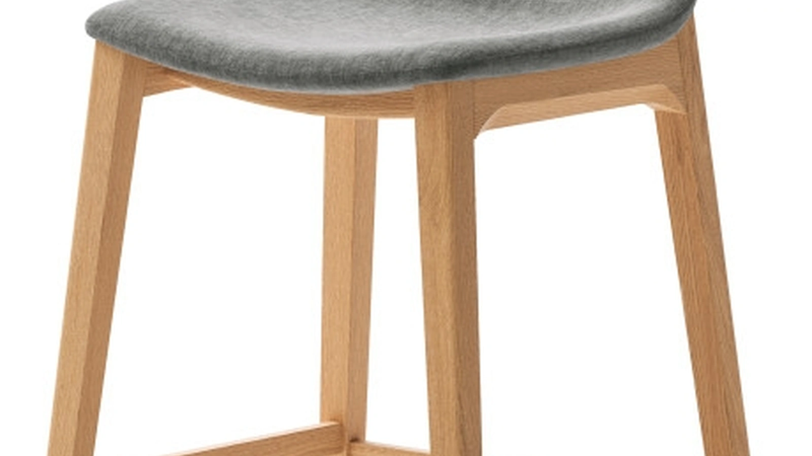 Sgabello Alessia in tessuto con struttura in frassino di Veneta Cucine