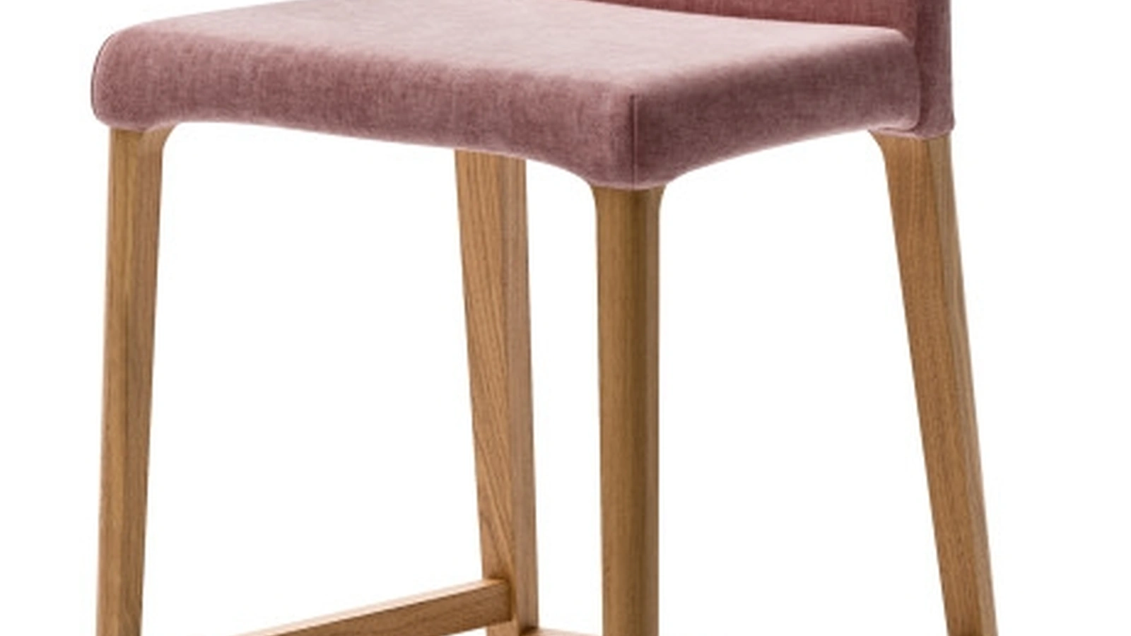 Sgabello Anna in tessuto con struttura in frassino di Veneta Cucine